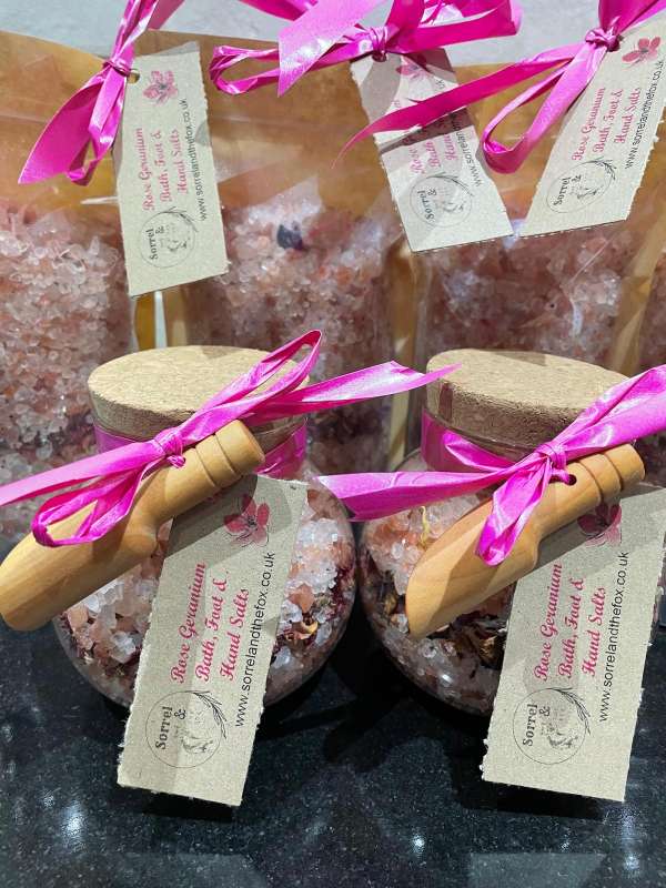 Rose Geranuim Bath Salts & Foot Salt 500g