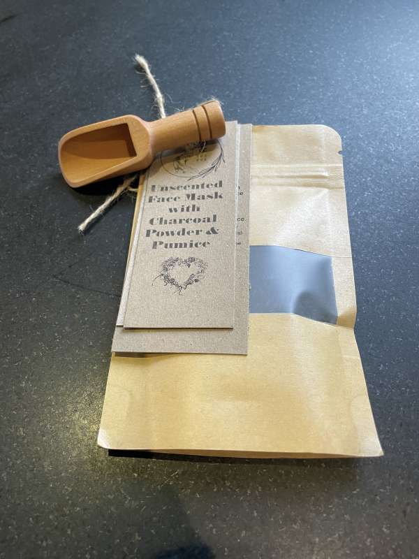 Unscented Face Mask with Charcoal Powder and Pumice