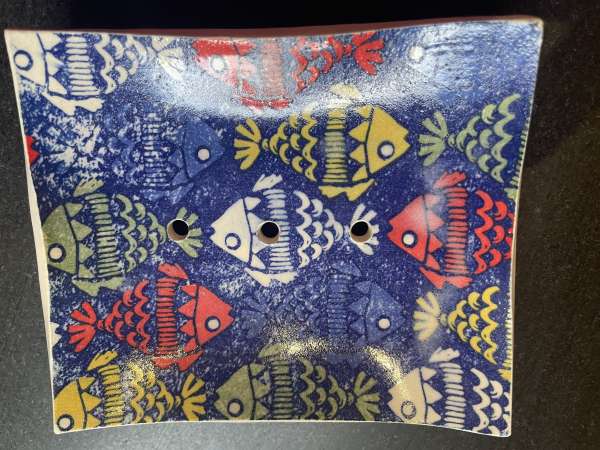 Blue Fish Soap Dish