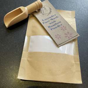Lavender Oil Face Mask, with Pink Clay  and Bamboo