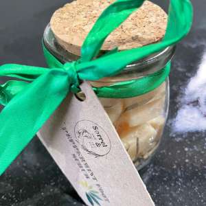 Jar of Peppermint Foot Salt Scrub