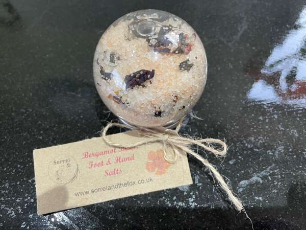 Bergamot Bath Salts & Foot Salt Globe Min 100g