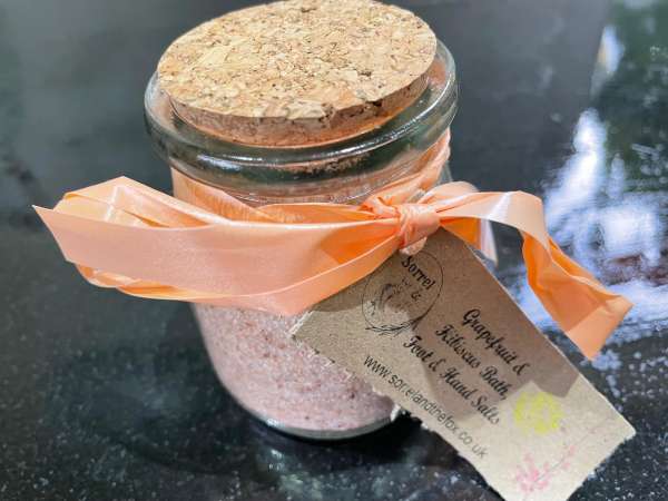 Grapefriut & Hibiscus Bath Foot & Hand Salt 200g